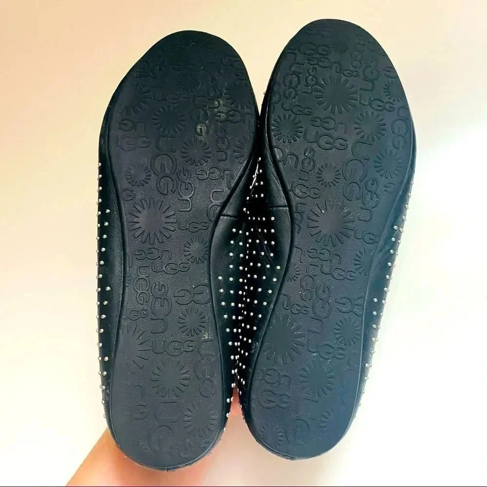 Ugg Australia Alloway Black Studded Flats